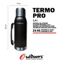 Termo Pro 1.4l Un-1592 Negro Outdoors